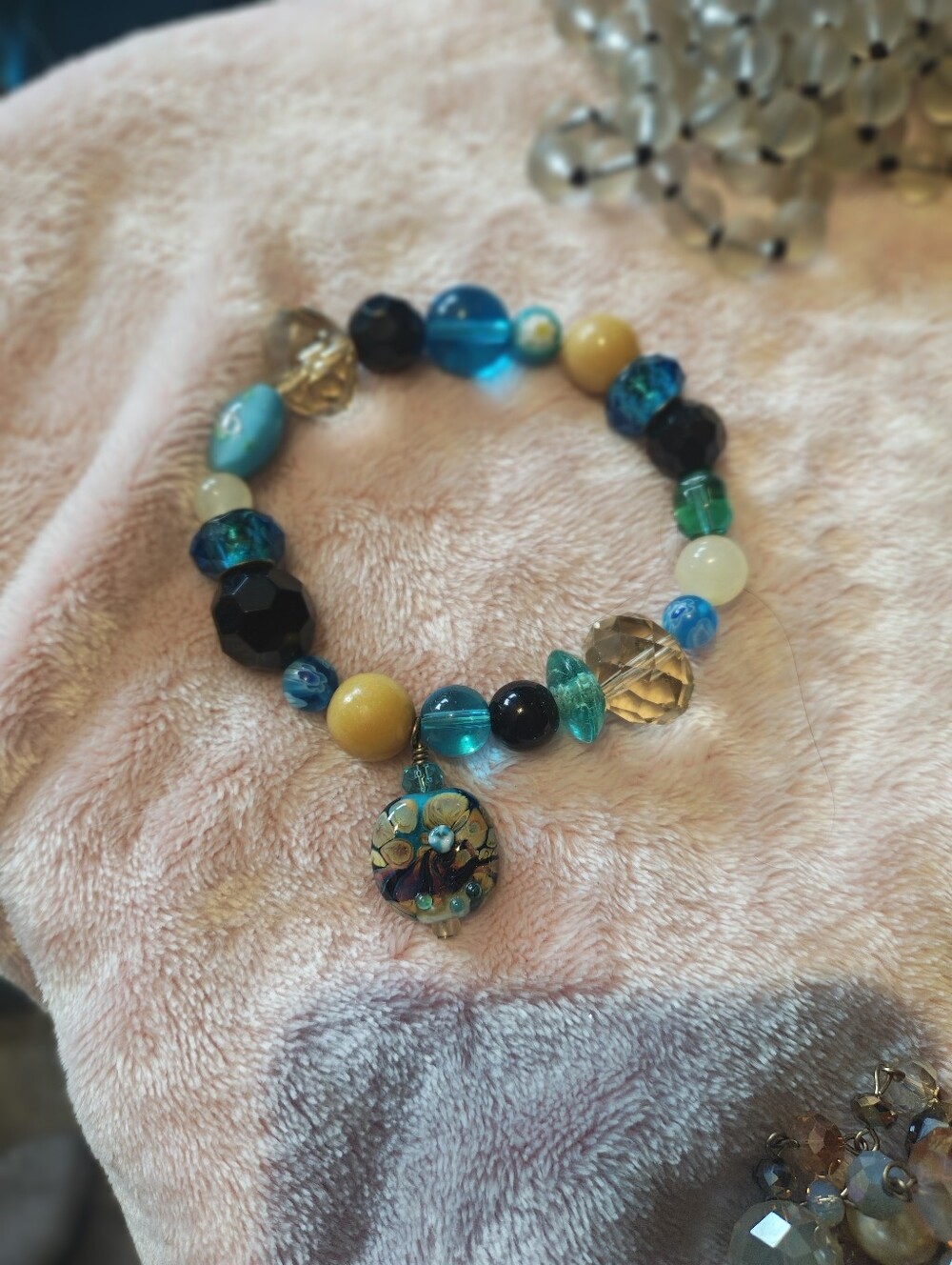 Murano Glass Charm Bracelet